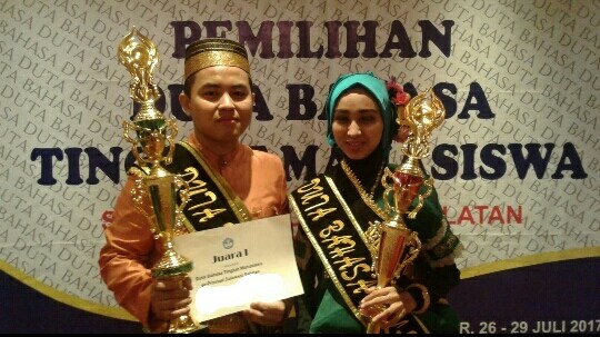 Gambar Mahasiswa UIN Alauddin Sabet Juara 1 Lomba Duta Bahasa
